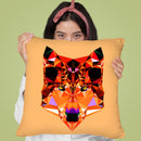 Geometric Wolf Throw Pillow By Andreas Lie