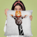 Giraffe Throw Pillow By Andreas Lie