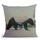 Grizzly Bear Throw Pillow By Andreas Lie