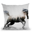 Horse Andreas Lie Throw Pillow By Andreas Lie