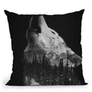 Howling Wolf Throw Pillow By Andreas Lie