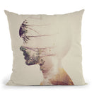 In The Woods Throw Pillow By Andreas Lie
