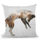Jumping Fox Throw Pillow By Andreas Lie