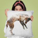Jumping Fox Throw Pillow By Andreas Lie