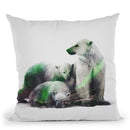 Arctic Polar Bear Family Throw Pillow By Andreas Lie