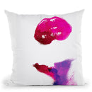 Lips Throw Pillow By Andreas Lie
