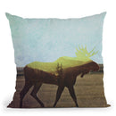 Moose Throw Pillow By Andreas Lie