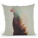 Norwegian Woods Bear Throw Pillow By Andreas Lie