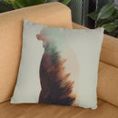Norwegian Woods Bear Throw Pillow By Andreas Lie