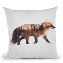 Arctic Red Fox Throw Pillow By Andreas Lie