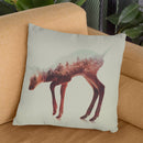 The Deer Norwegian Woods Throw Pillow By Andreas Lie