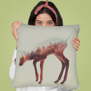 The Deer Norwegian Woods Throw Pillow By Andreas Lie