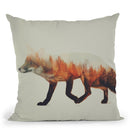 The Fox Norwegian Woods Throw Pillow By Andreas Lie