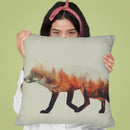 The Fox Norwegian Woods Throw Pillow By Andreas Lie