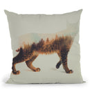 The Lynx Norwegian Woods Throw Pillow By Andreas Lie