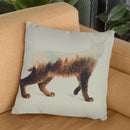 The Lynx Norwegian Woods Throw Pillow By Andreas Lie