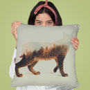 The Lynx Norwegian Woods Throw Pillow By Andreas Lie