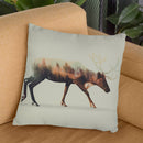 The Reindeer Norwegian Woods Throw Pillow By Andreas Lie