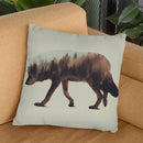 The Wolf Norwegian Woods Throw Pillow By Andreas Lie