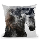 Proud Stallion Alt Version Throw Pillow By Andreas Lie