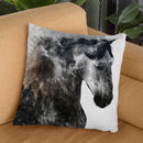Proud Stallion Alt Version Throw Pillow By Andreas Lie