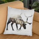 Arctic Reindeer Throw Pillow By Andreas Lie