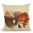 Snow Fox Throw Pillow By Andreas Lie
