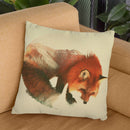 Snow Fox Throw Pillow By Andreas Lie