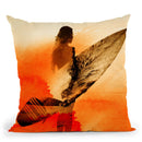 Surfers Morning Throw Pillow By Andreas Lie