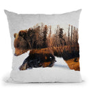 Travelling Bear Throw Pillow By Andreas Lie