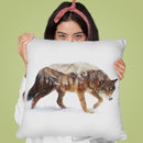 Arctic Wolf Throw Pillow By Andreas Lie