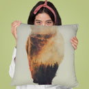 Walking Bear Throw Pillow By Andreas Lie
