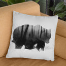 Watched By Grizzly Bear Throw Pillow By Andreas Lie
