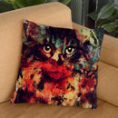 Watercolor Cat Throw Pillow By Andreas Lie