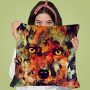 Watercolor Fox Throw Pillow By Andreas Lie