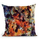 Watercolor Owl Throw Pillow By Andreas Lie