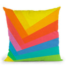 Abstract Rainbow Throw Pillow By Alisa Galitsyna