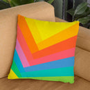 Abstract Rainbow Throw Pillow By Alisa Galitsyna