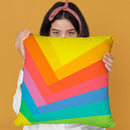 Abstract Rainbow Throw Pillow By Alisa Galitsyna