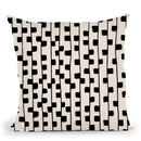 Squares Black & White Pattern Throw Pillow By Alisa Galitsyna