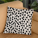 Squares Black & White Pattern Throw Pillow By Alisa Galitsyna