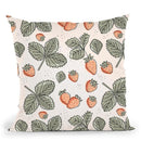 Strawberry Seamless Pattern Throw Pillow By Alisa Galitsyna