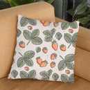 Strawberry Seamless Pattern Throw Pillow By Alisa Galitsyna