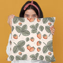 Strawberry Seamless Pattern Throw Pillow By Alisa Galitsyna