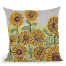 Sunflowers Throw Pillow By Alisa Galitsyna