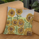 Sunflowers Throw Pillow By Alisa Galitsyna