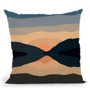 Sunset Mountain Reflection Throw Pillow By Alisa Galitsyna