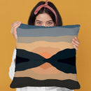 Sunset Mountain Reflection Throw Pillow By Alisa Galitsyna
