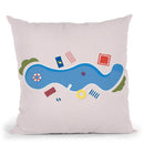 The Swimming Pool Season Throw Pillow By Alisa Galitsyna