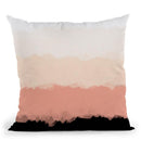 Abstract Rose Color Flora Blush Throw Pillow By Alisa Galitsyna